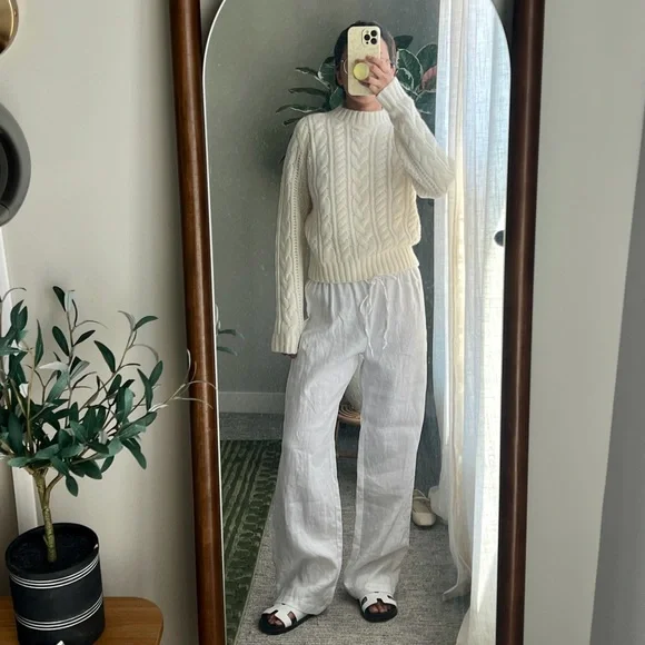 NWT DOEN Cartwright Cable Knit Cashmere Sweater - Picture 3 of 12